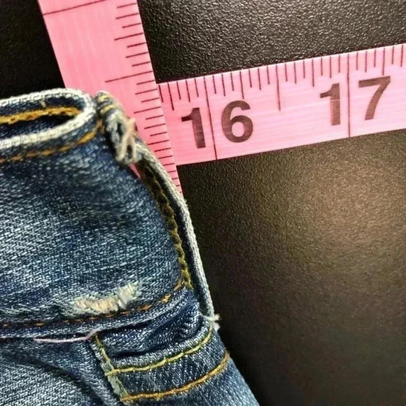 Lucky Brand Y2K Zoe Boho, Embroidered Patchwork Denim Mini Skirt - 00/24 - Picture 10 of 10